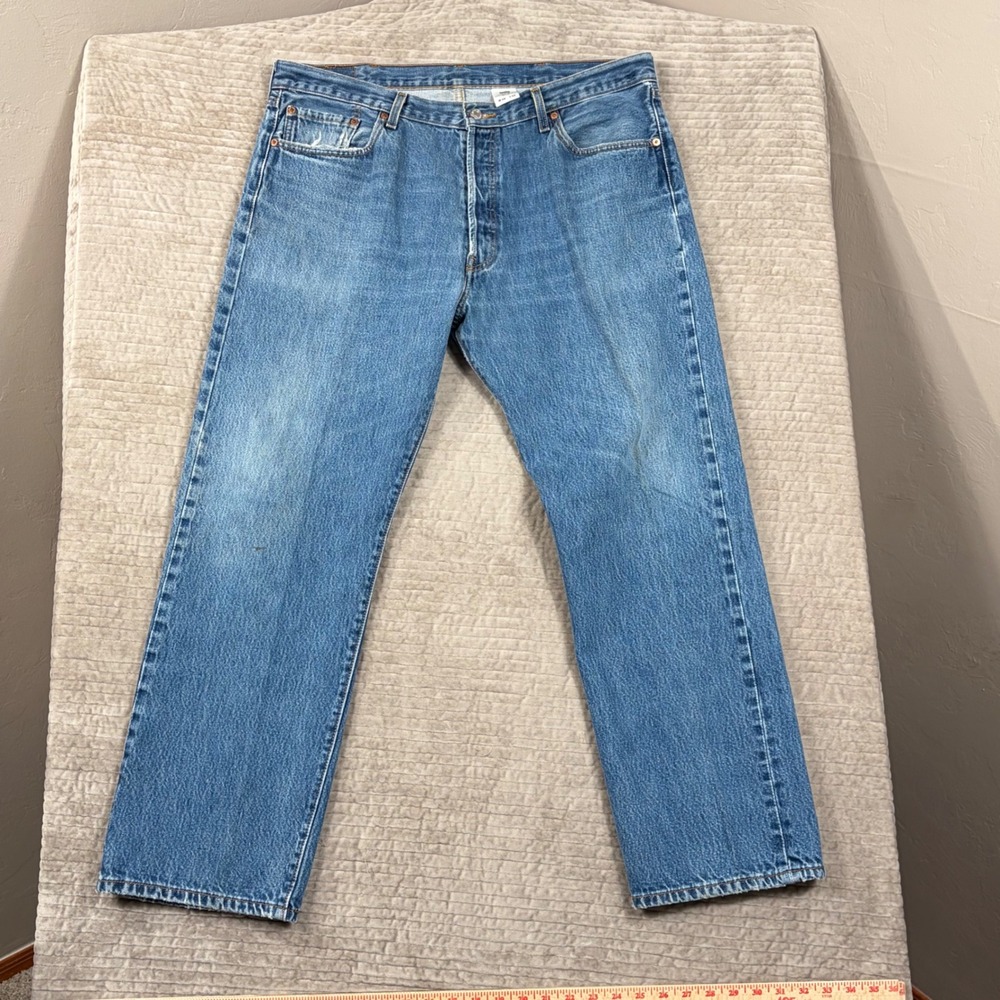 Vintage Levis 501 Original Fit Jeans Mens 40x31 Denim Button Fly Straight Leg